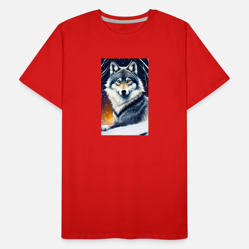 Wolf | Predator | Dog | Mystical Men's Premium Organic T-Shirt