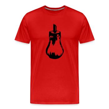 Sugar Shaker - Men's Premium Organic T-Shirt - red - Front - Damien (186cm)