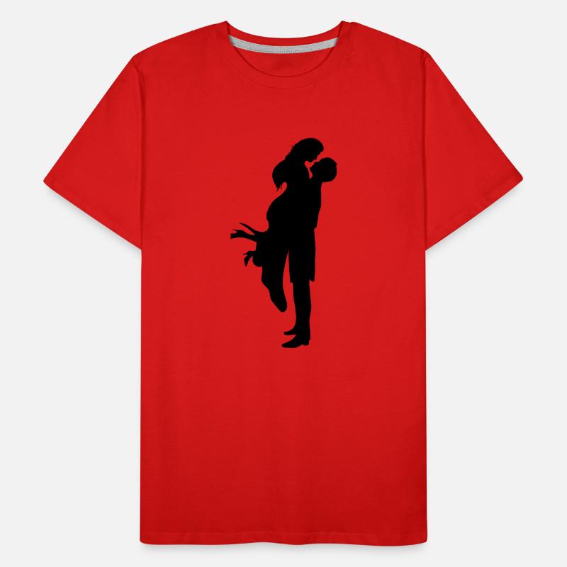 Couples dans l'amour, mariage T-shirt bio Premium Homme