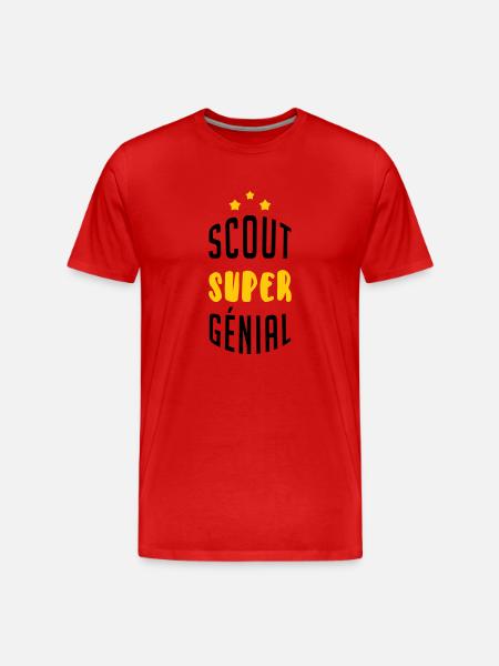 Scout Super Génial - T-shirt bio Premium Homme - rouge