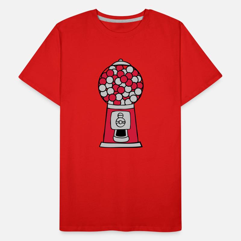 Chewing Gum Dispenser Machine Men's Premium Organic T-Shirt