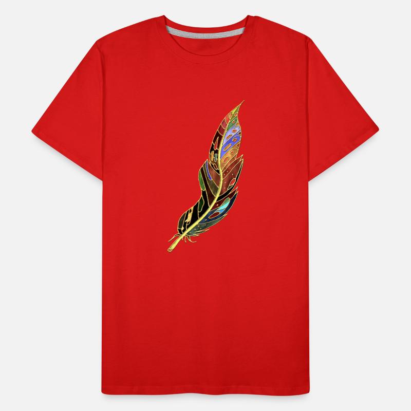 Feder Männer Premium Bio T-Shirt
