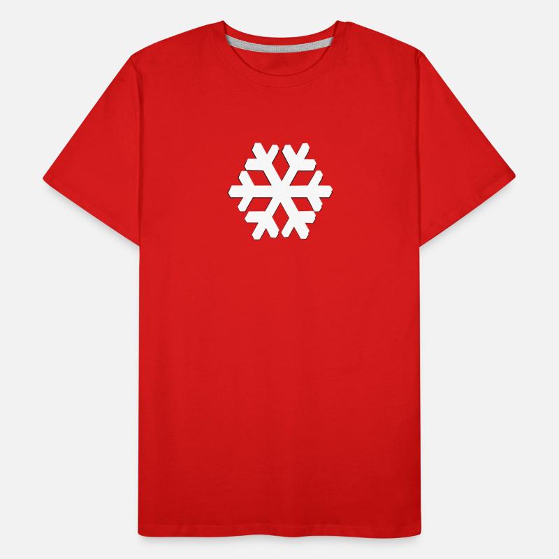 SNOWFLAKE Men's Premium Organic T-Shirt