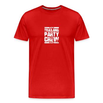 Thailand Party Vacation Crew - Men's Premium Organic T-Shirt - red - Front - Damien (186cm)
