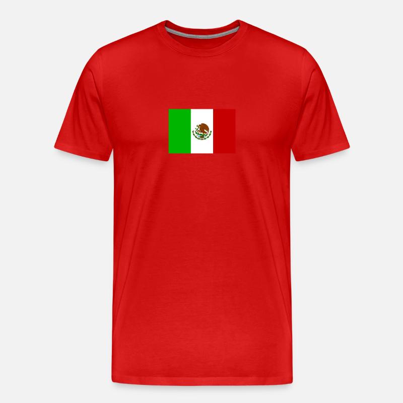 Flagge México - Männer Premium Bio T-Shirt - Rot