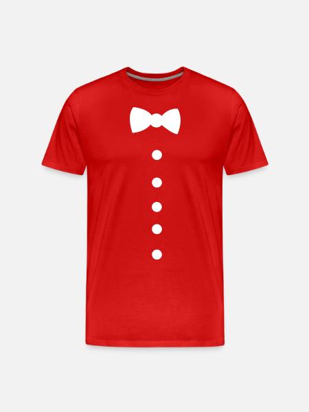 suit - Men's Premium Organic T-Shirt - red