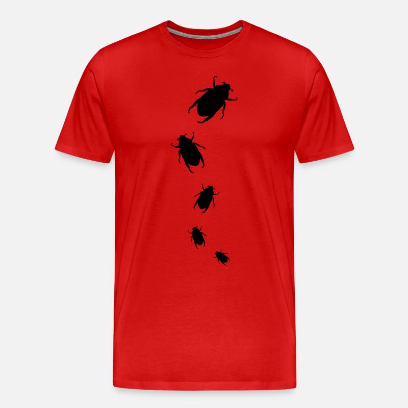 Bug Attack - Männer Premium Bio T-Shirt - Rot