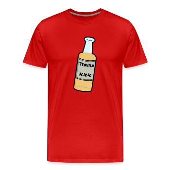 Tequila - Männer Premium Bio T-Shirt - Rot - Vorne - Damien (186cm)