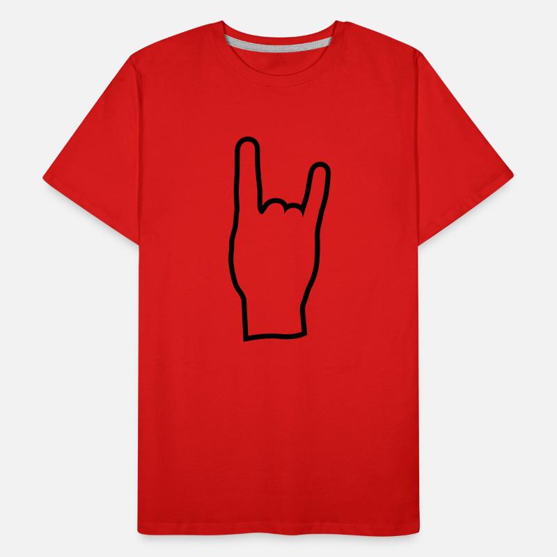 Rock and roll hand eu Men's Premium Organic T-Shirt