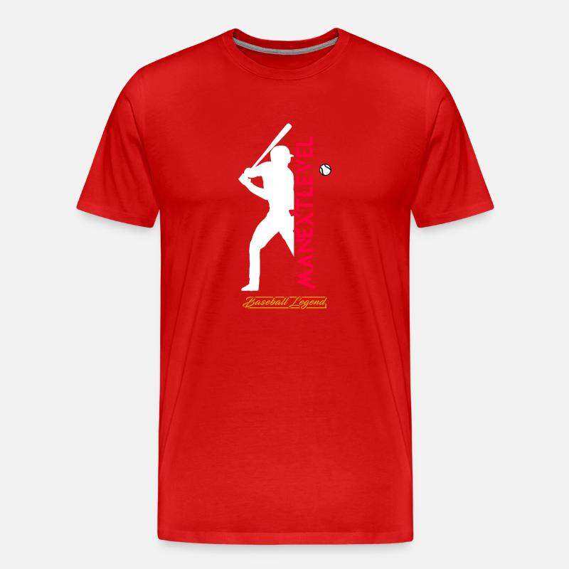 Baseball Legend - Männer Premium Bio T-Shirt - Rot