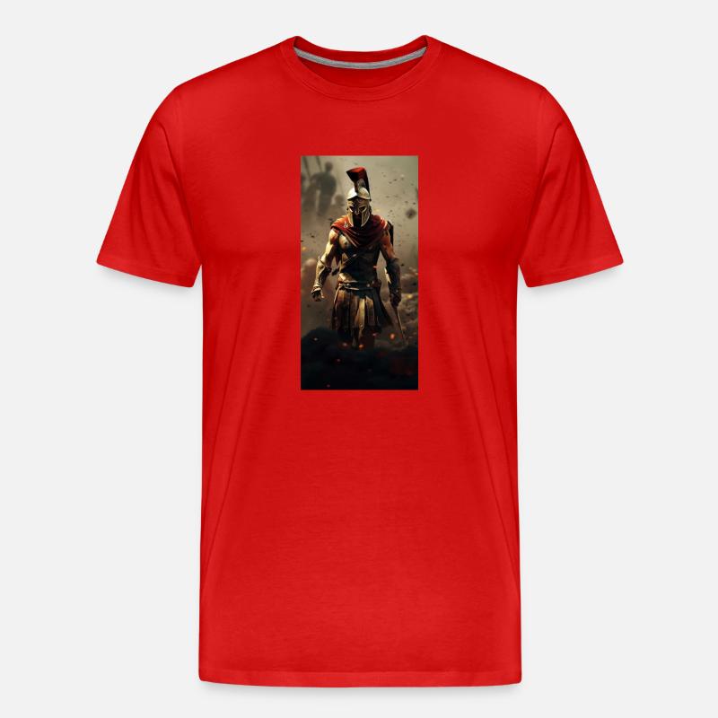 C9030EE5B3D974B0310754FB300ED40E - Männer Premium Bio T-Shirt - Rot