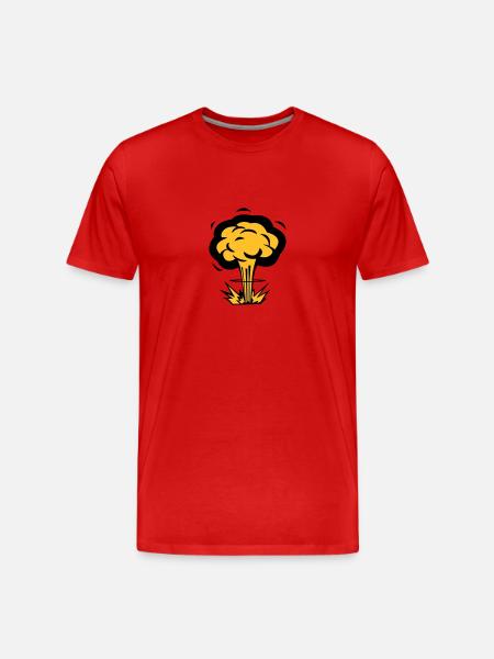 Atompilz - Männer Premium Bio T-Shirt - Rot
