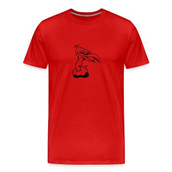 Be the first - Men's Premium Organic T-Shirt - red - Front - Damien (186cm)
