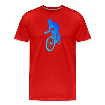 Road Bike Men's Road Bike Road Bike Women Road Bike - Men's Premium Organic T-Shirt - red - Front - Damien (186cm)
