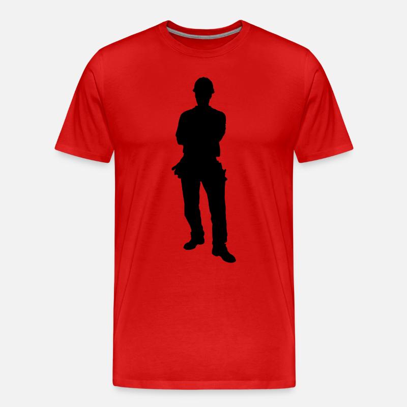 carpenter profession - Männer Premium Bio T-Shirt - Rot
