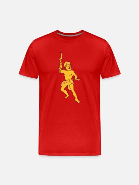 Zeus Jupiter mytologiske gud af græsk Olympus - Herre Premium T-shirt økologisk - rød