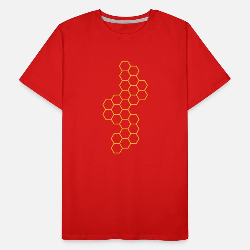 contour version honeycomb pattern Men's Premium Organic T-Shirt