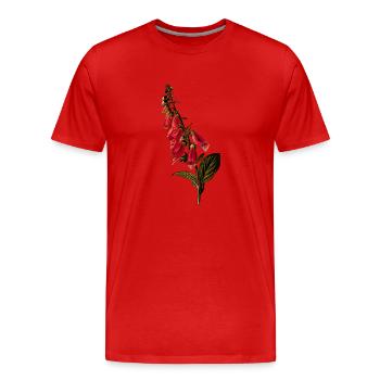 herbes thym romarin persil origan aneth - T-shirt bio Premium Homme - rouge - Devant - Damien (186cm)