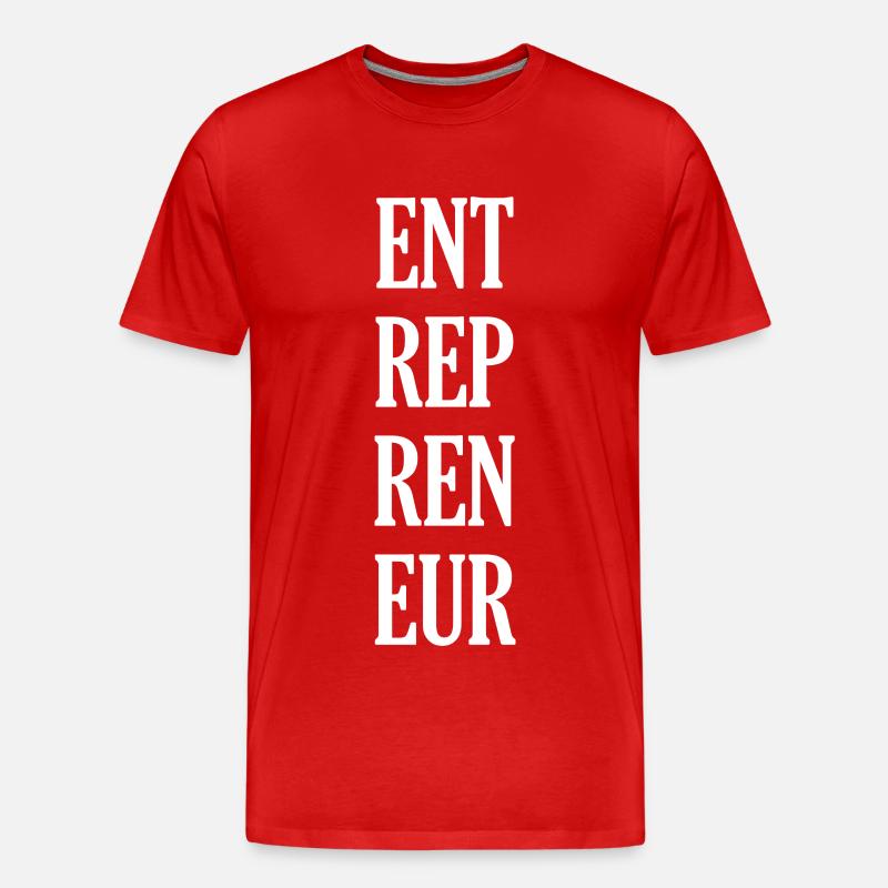 Entrepreneur - Männer Premium Bio T-Shirt - Rot