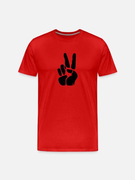 Victory - Men's Premium Organic T-Shirt - red