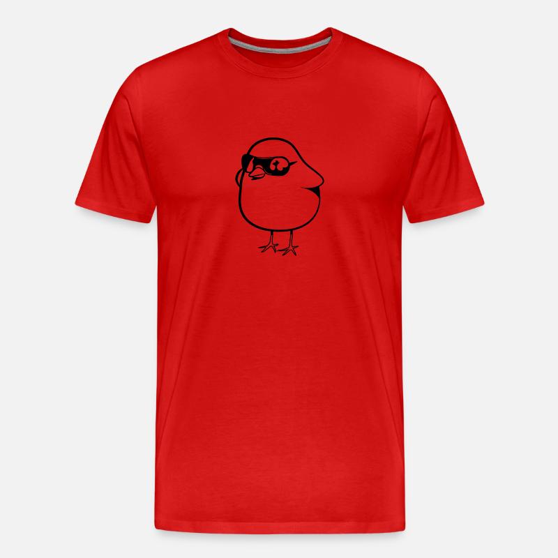 symbole douce poussin - T-shirt bio Premium Homme - rouge