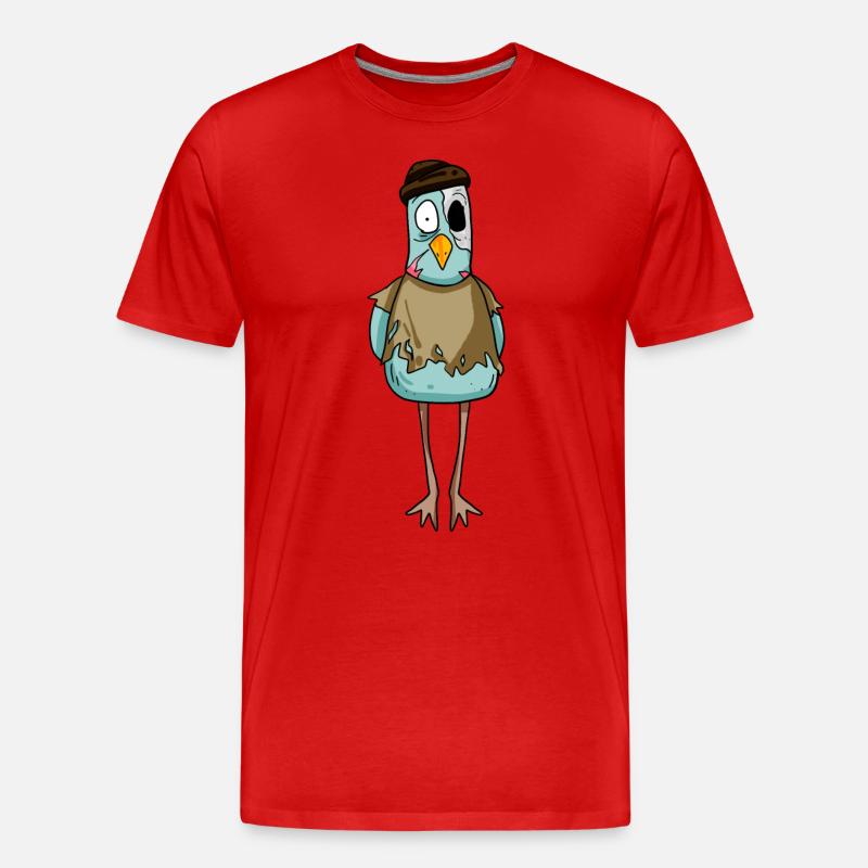Zombie Möwe - Männer Premium Bio T-Shirt - Rot