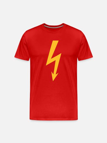 Blitz - Männer Premium Bio T-Shirt - Rot