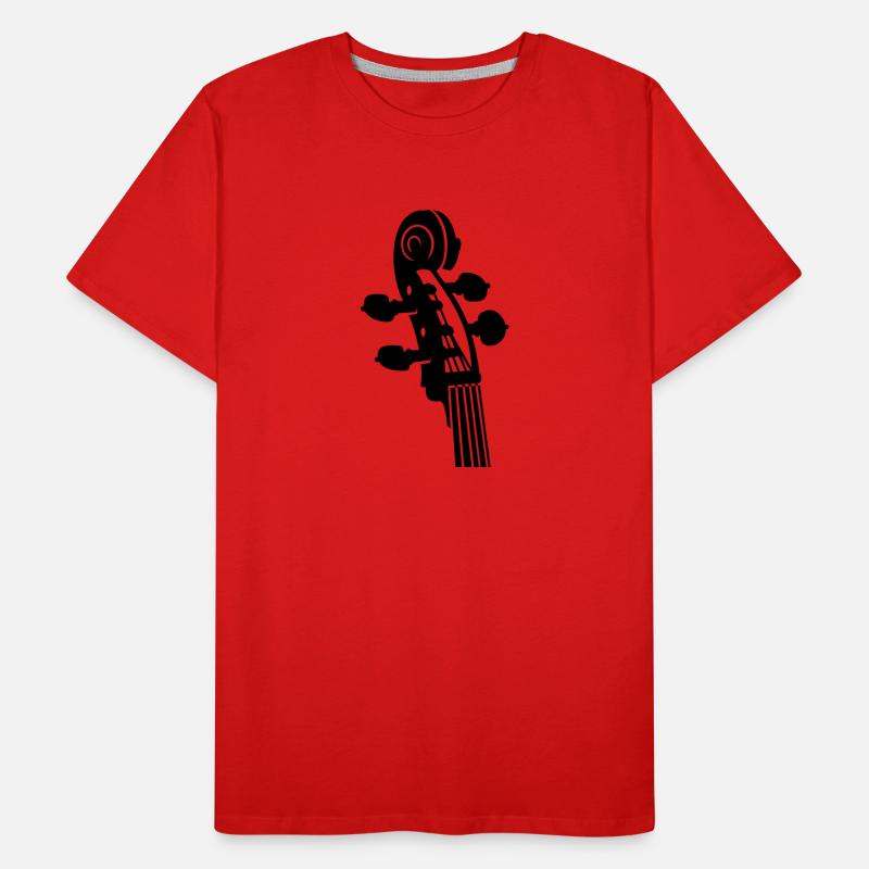 cou violoncelle / Cello neck (B, 1c) T-shirt bio Premium Homme