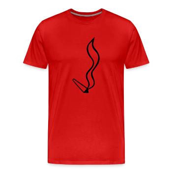 gemeine - Männer Premium Bio T-Shirt - Rot - Vorne - Damien (186cm)