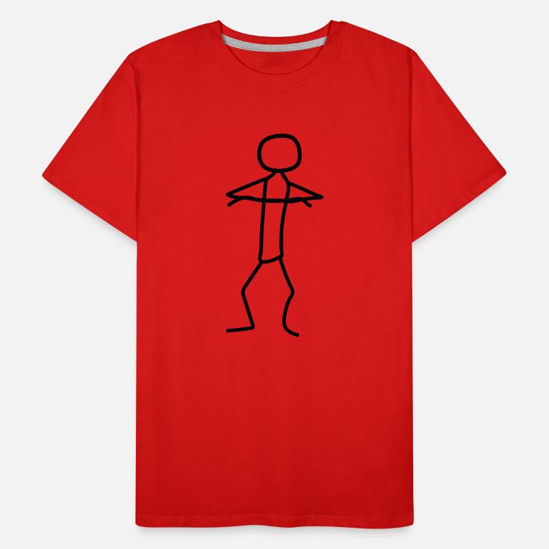 skeptisch strichmaennchen beleidigt arme verschrae Männer Premium Bio T-Shirt