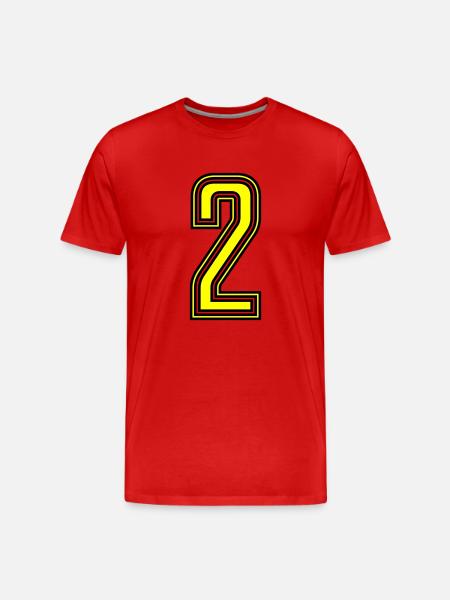2 - Men's Premium Organic T-Shirt - red