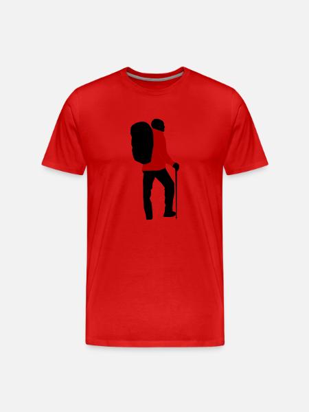 Hikers can be personalized - Men's Premium Organic T-Shirt - red