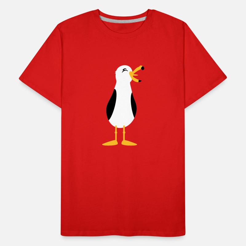 Möwe / seagull (3c) Männer Premium Bio T-Shirt