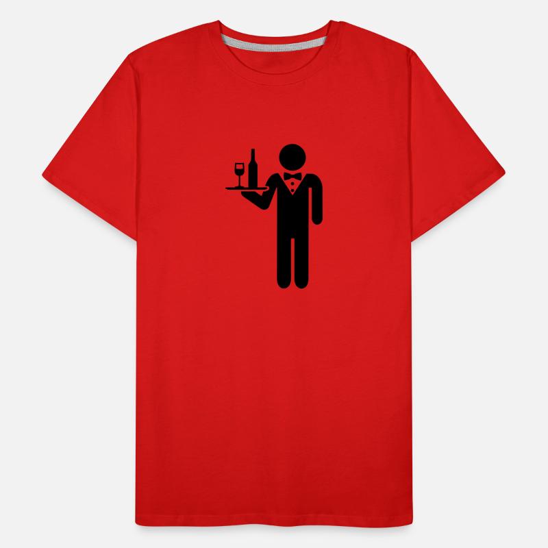 Kellner Männer Premium Bio T-Shirt