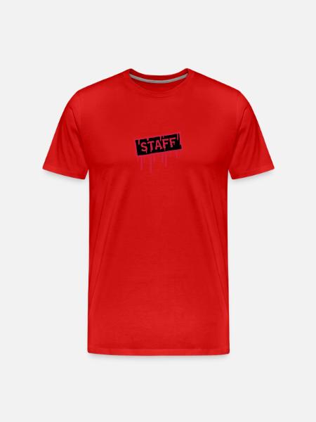 Staff Stamp - Männer Premium Bio T-Shirt - Rot