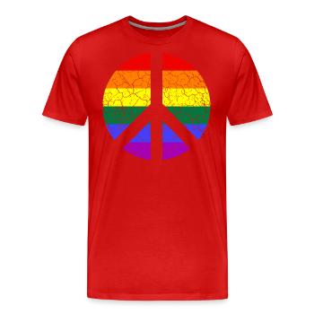 LGBTQ Love Pride CSD - Männer Premium Bio T-Shirt - Rot - Vorne - Damien (186cm)
