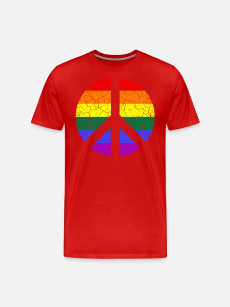 LGBTQ Love Pride CSD - Männer Premium Bio T-Shirt - Rot