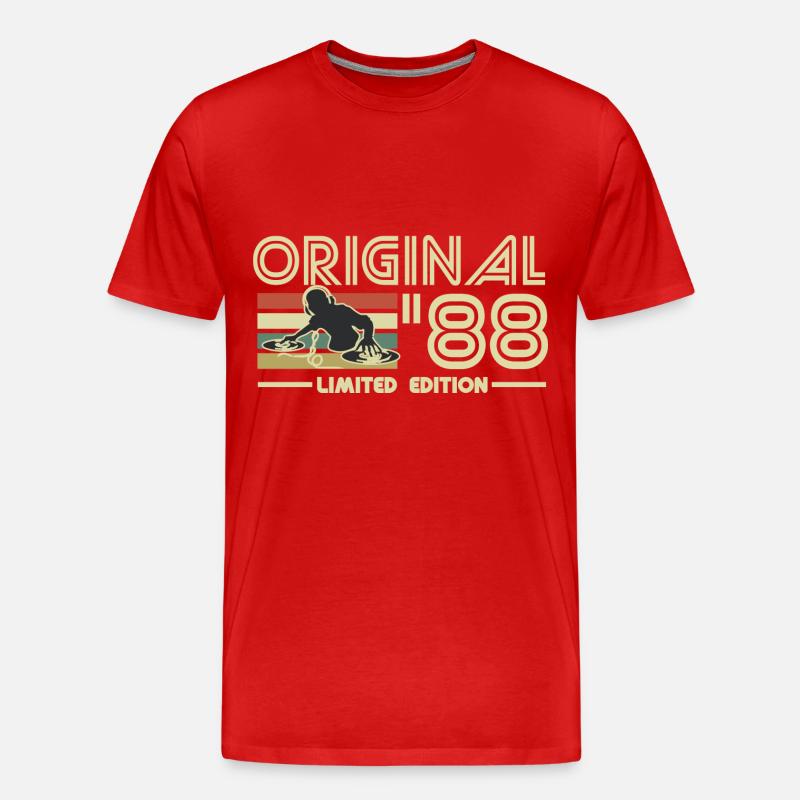 1988 - Männer Premium Bio T-Shirt - Rot