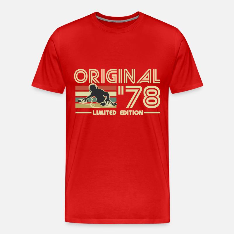 1978 - Männer Premium Bio T-Shirt - Rot