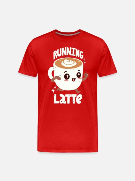 Caffè Latte is late - Men's Premium Organic T-Shirt - red