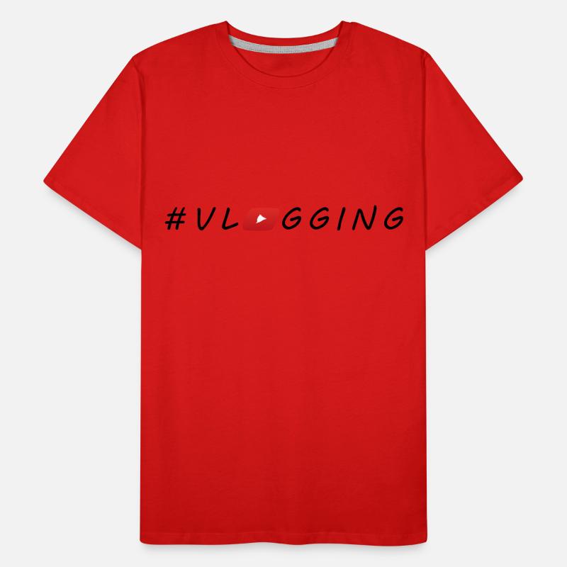 YouTube #Vlogging Männer Premium Bio T-Shirt