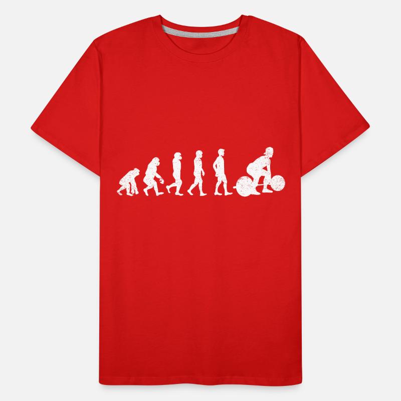 Deadlifting Evolution Gym Men's Premium Organic T-Shirt