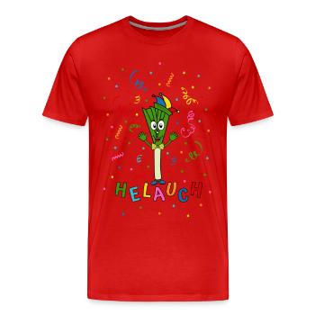 Lauch Helauch - Männer Premium Bio T-Shirt - Rot - Vorne - Damien (186cm)