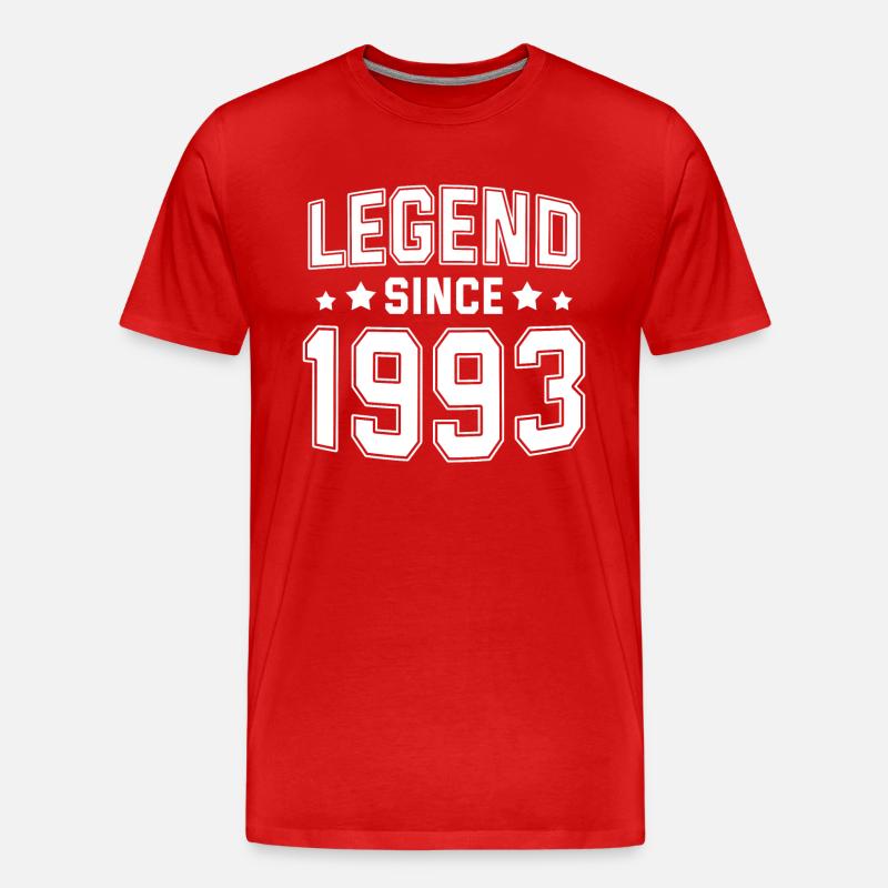 Legende seit 1993 - Männer Premium Bio T-Shirt - Rot
