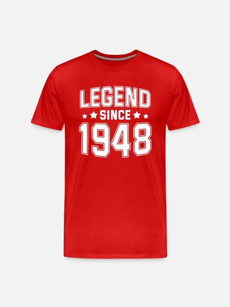 Legend since 1948 - Men's Premium Organic T-Shirt - red