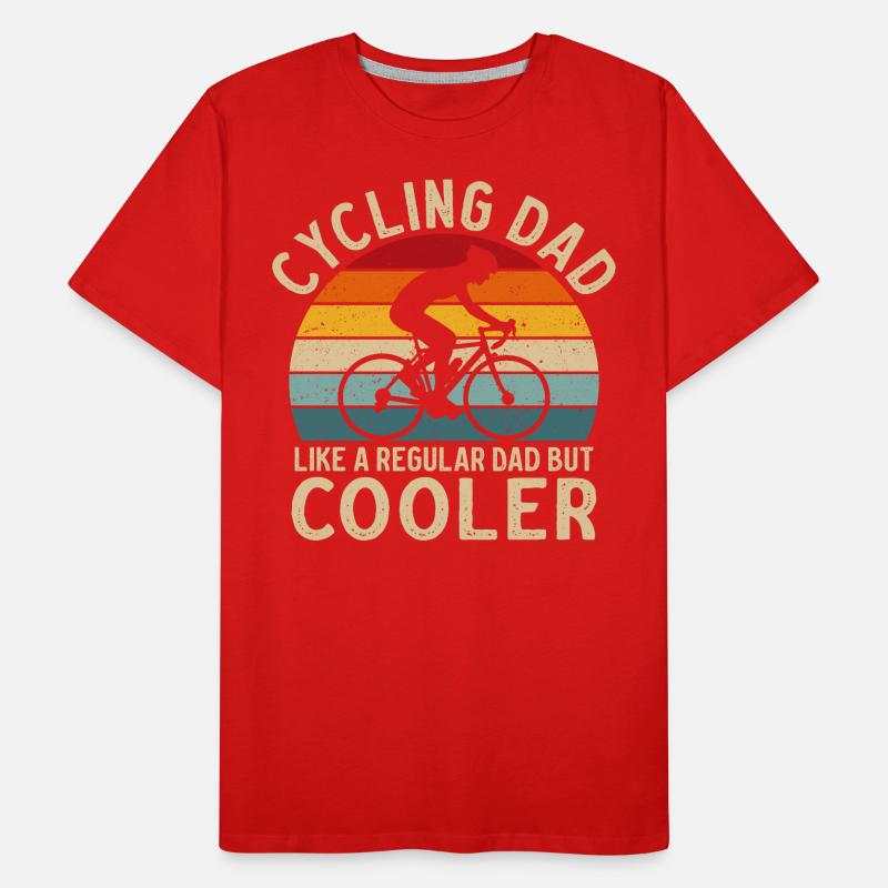 Vélo papa comme un papa normal mais plus cool T-shirt bio Premium Homme