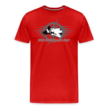 Malinois-Hund - Männer Premium Bio T-Shirt - Rot - Vorne - Damien (186cm)