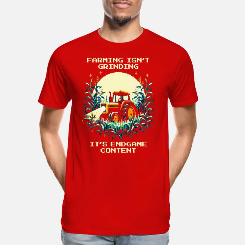 Landwirtschaft = Endgame | Kein Tutorial-Modus Männer Premium Bio T-Shirt