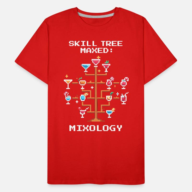 Mixology: Skilltree Maxed | Bartender LvL 99 Men's Premium Organic T-Shirt