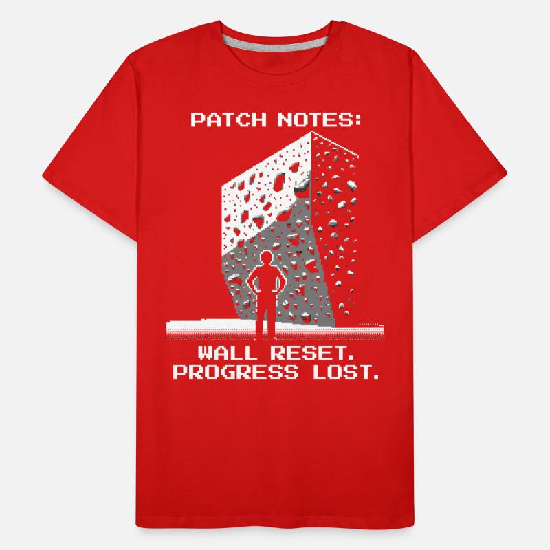 Réinitialisation du mur | Bloc Pixel Art Set T-shirt bio Premium Homme